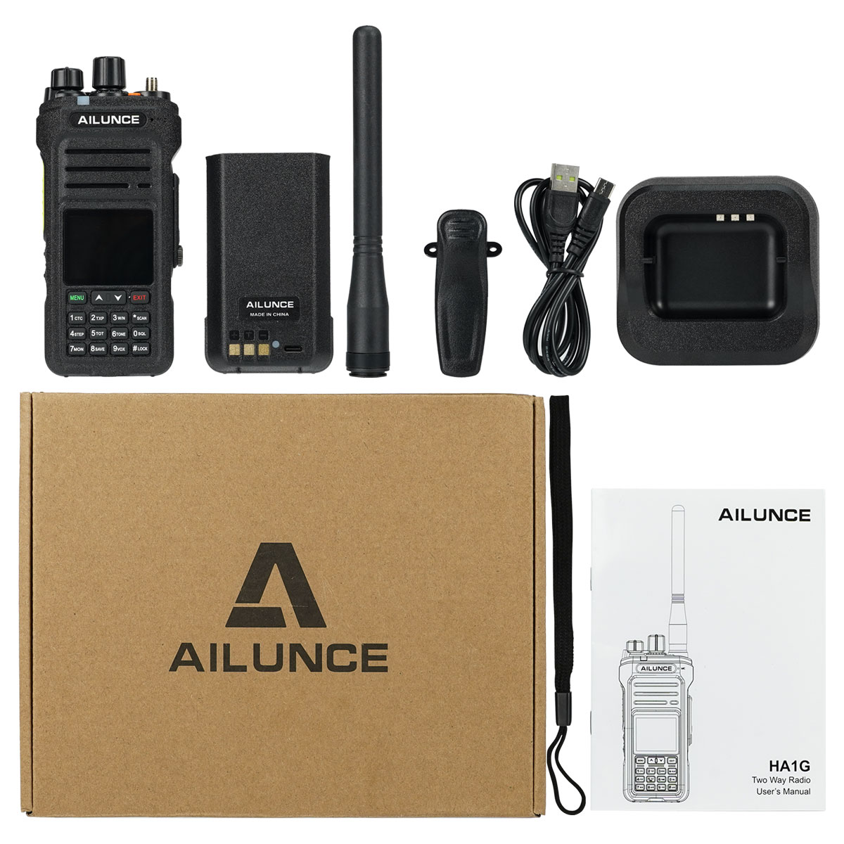 Ailunce HA1G IP67 Waterproof NOAA GMRS Two Way Radio