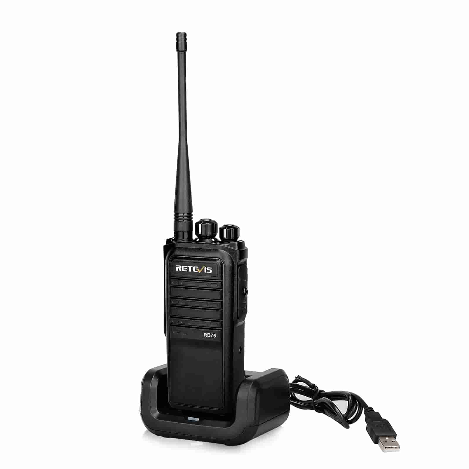 RB75 IP67 Waterproof Large Battery GMRS Farm Two Way Radio