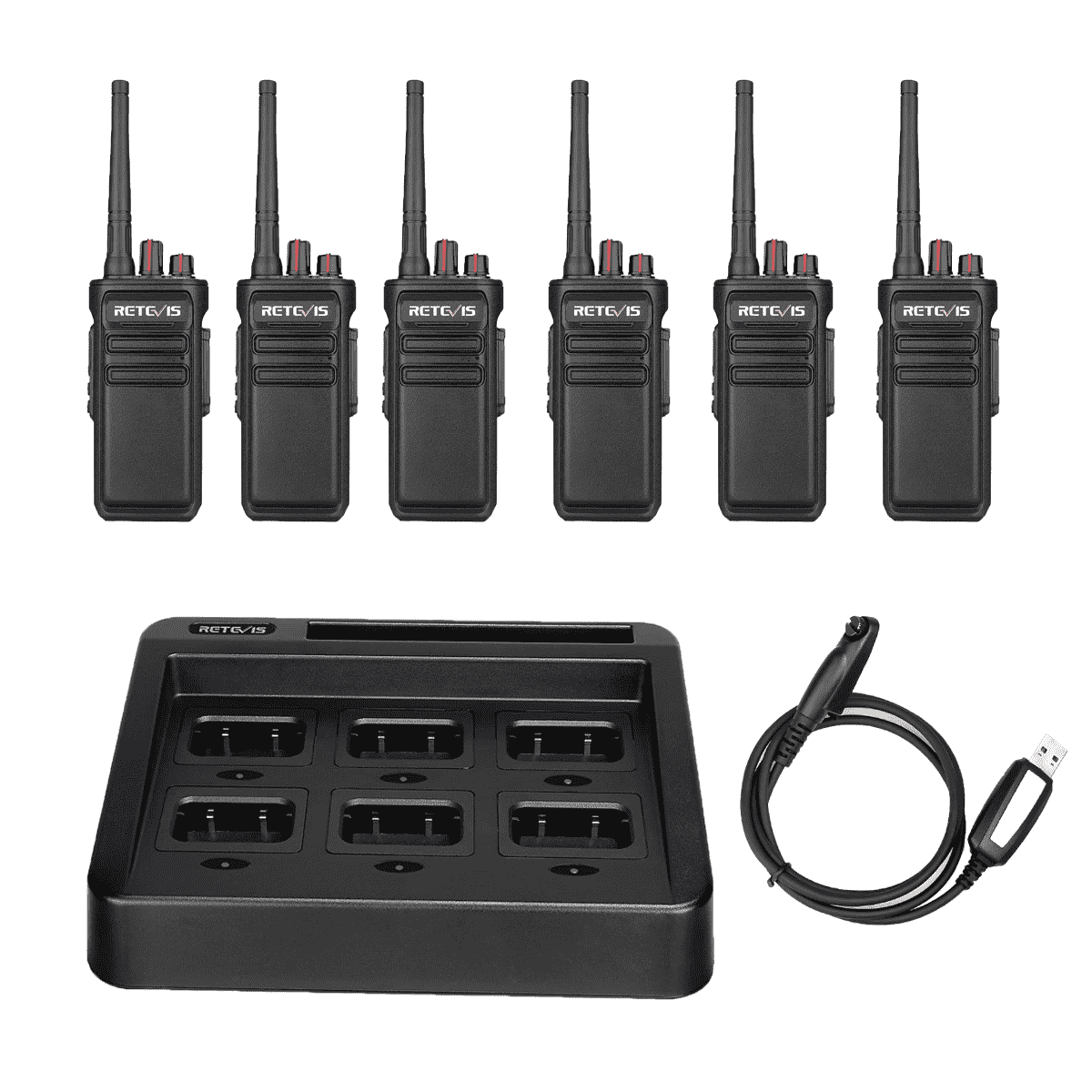 RB23 six-connected charger with program cable and earphone